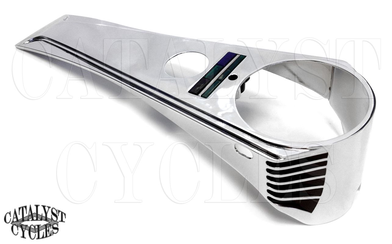 Buy CHROME DASH PANEL HARLEY SOFTAIL GAS TANK LONG DASH TANK COVER 1968